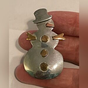 Snowman Pin